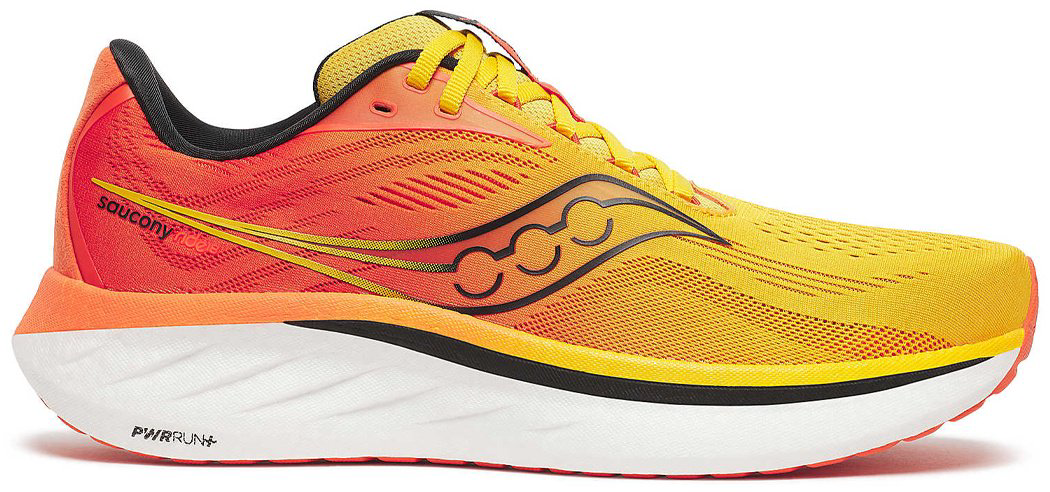 Кроссовки Saucony Ride 18 желтый, оранжевый купить,NaN