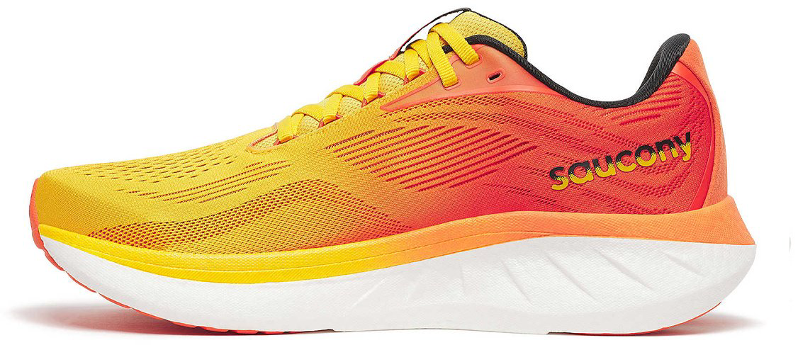 Кроссовки Saucony Ride 18 желтый, оранжевый купить,NaN