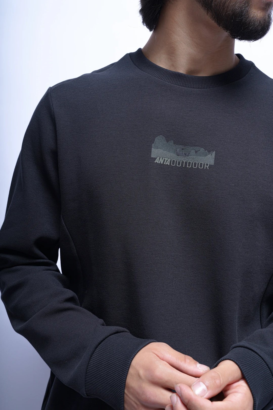 Свитшот Anta 852536701-3 черные XL 52-54