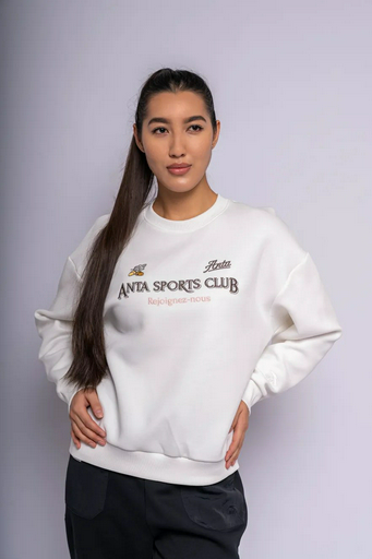 Свитшот Anta 862418715-3 белые M 46-48