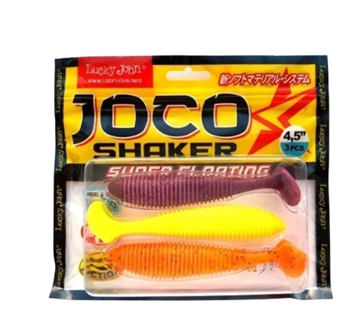 Виброхвост Lucky John Pro Series Joco Shaker 114мм MIX2 купить,NaN