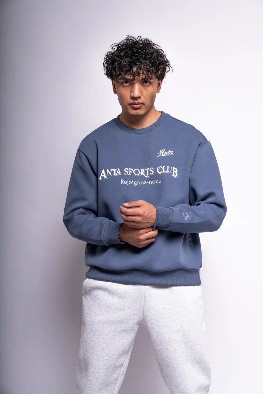Свитшот Anta 852418732-2 синие XL 52-54 купить,11372