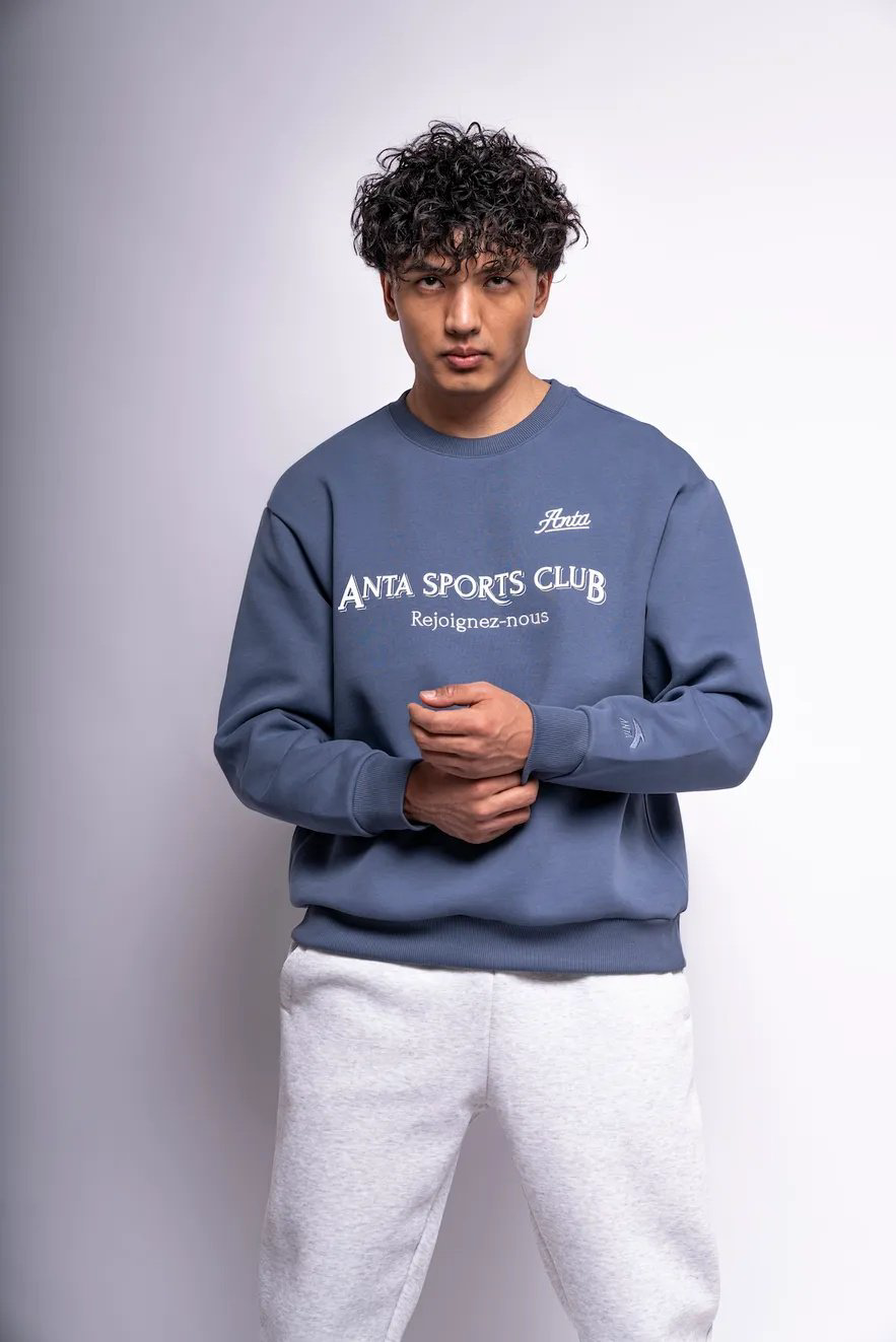 Свитшот Anta 852418732-2 синие XL 52-54 купить,11372