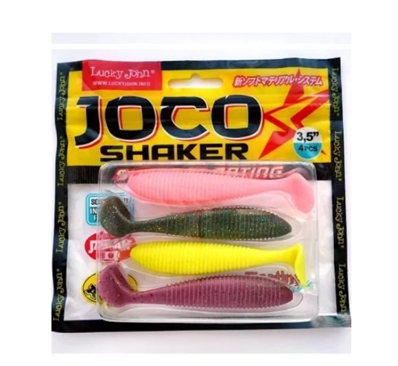 Виброхвост Lucky John Pro Series Joco Shaker 89мм MIX1 купить,NaN