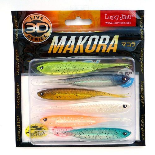 Виброхвост Lucky John 3D Series Makora Shad Tail 10,00 MIX1 купить,NaN