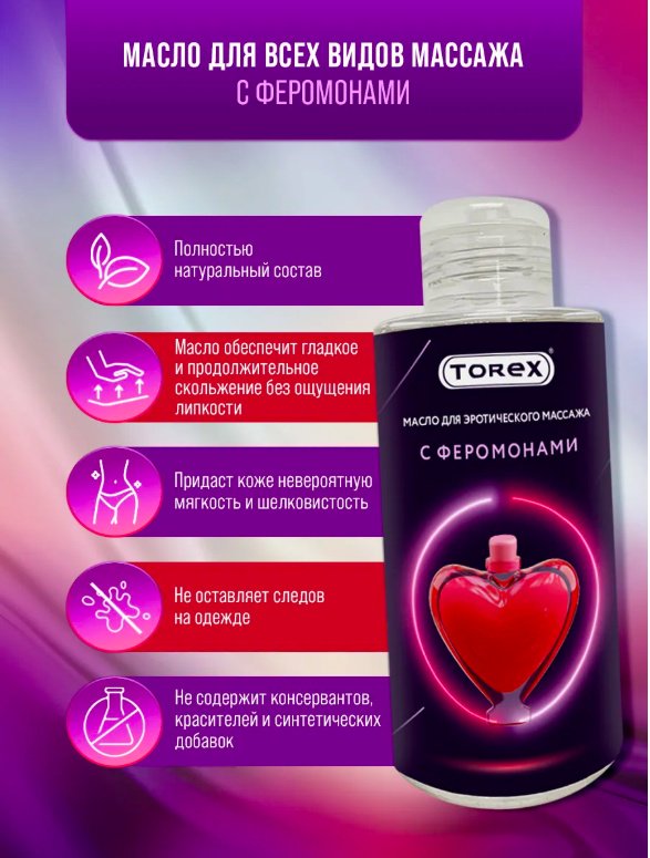 Torex с Феромонами масло для тела 150 мл купить,NaN
