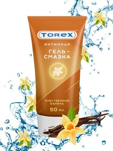 Лубрикант Torex гель ванильный 50 мл основа водная купить,NaN