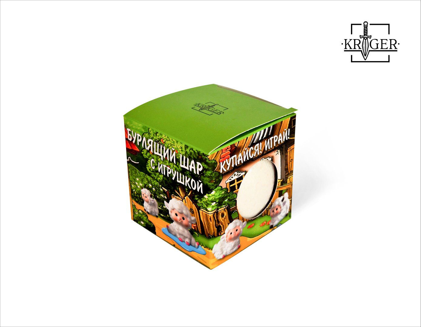 KRIGER Кудрявые овечки бомбочка 140 г купить,NaN