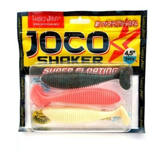 Виброхвост Lucky John Pro Series Joco Shaker 114мм MIX1