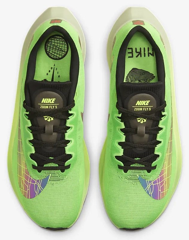 Кроссовки Nike ZOOM FLY 5 зеленый купить,NaN