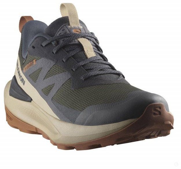 Кроссовки Salomon SHOES ELIXIR ACTIV GTX бежевый, синий купить,NaN