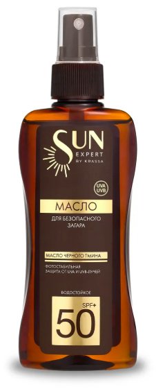KRASSA Sun Expert с черным тмином масло для тела 180 мл купить,NaN
