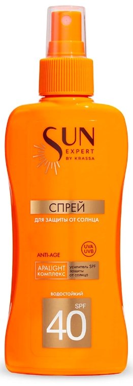 KRASSA SUN EXPERT спрей для тела 180 мл купить,NaN