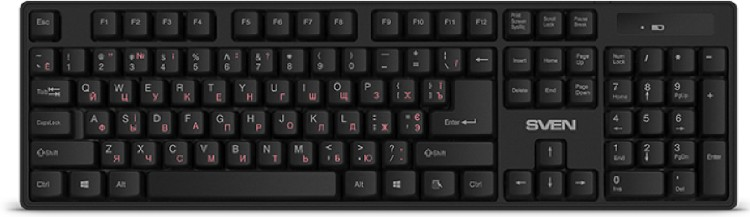 Клавиатура Sven KB-C2100W черная