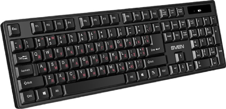 Клавиатура Sven KB-C2100W черная купить,0