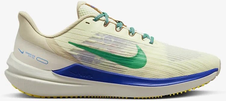 Кроссовки Nike AIR WINFLO 9 PRM бежевый, желтый купить,NaN