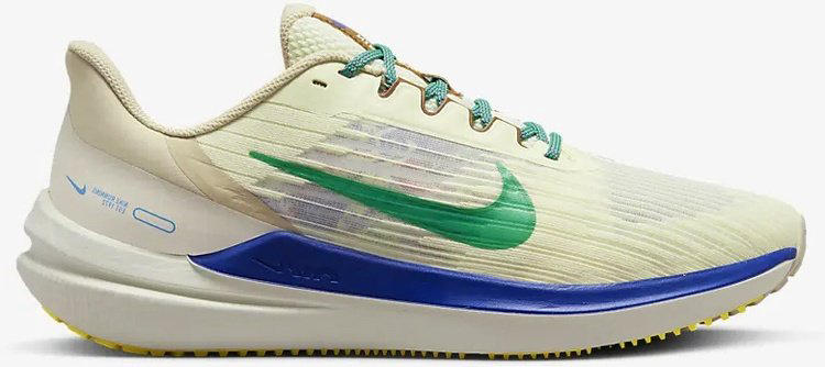 Кроссовки Nike AIR WINFLO 9 PRM бежевый, желтый купить,NaN