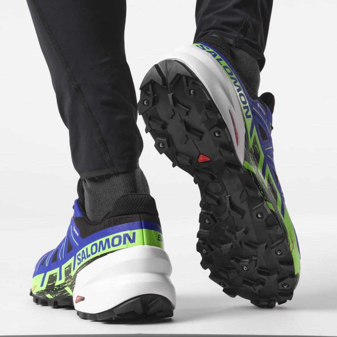 Кроссовки Salomon SPIKECROSS 6 GTX синий купить,NaN