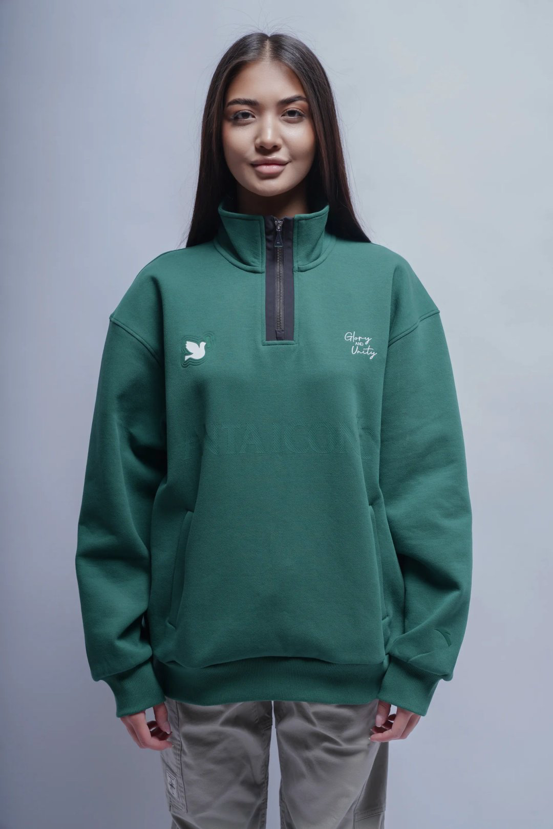 Свитшот Anta 852518722-2 зеленые XXL 54-56 купить,34690