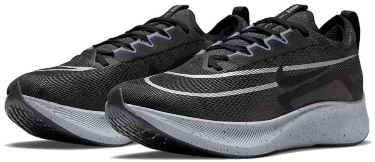 Кроссовки Nike Zoom Fly 4 серый купить,NaN