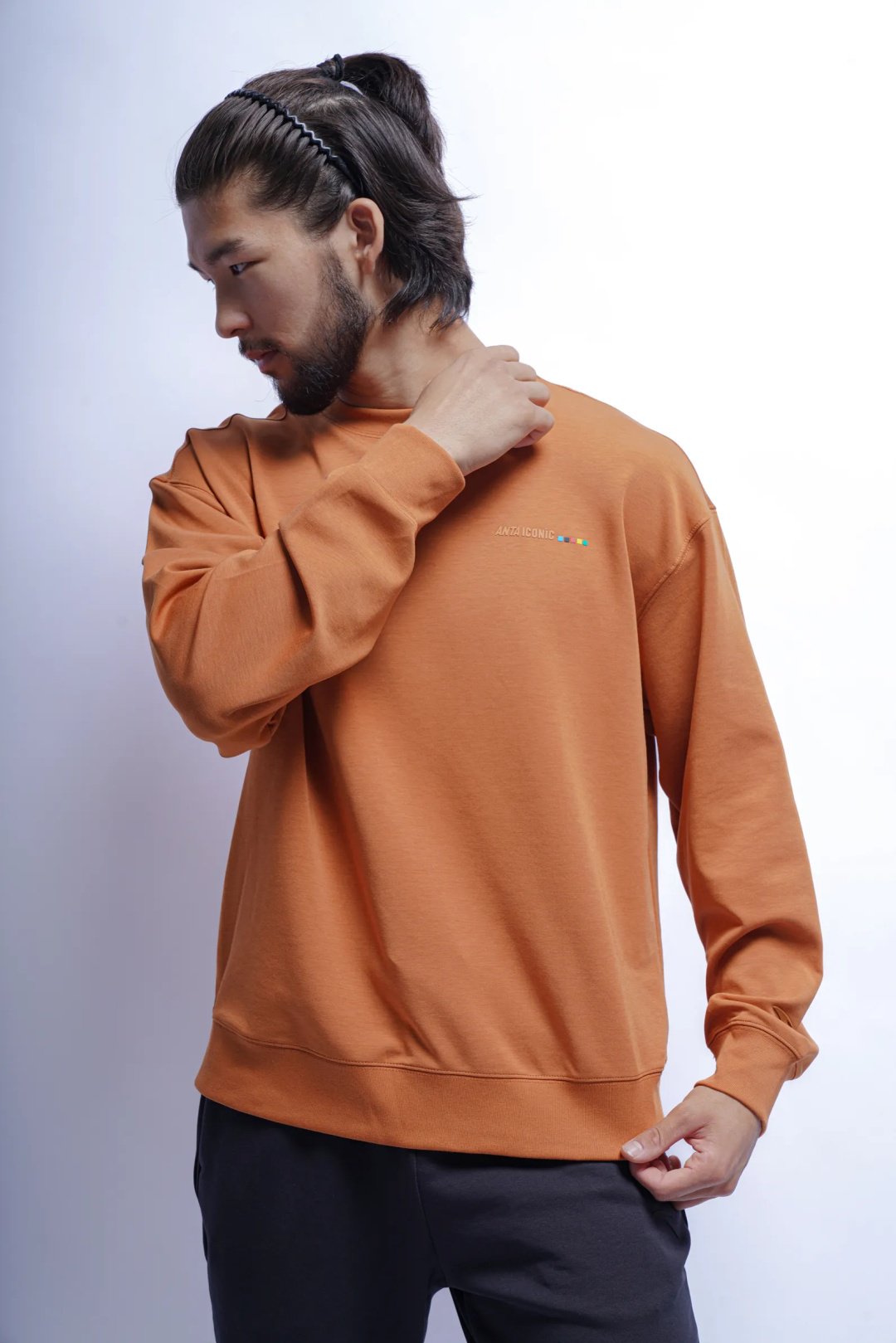 Свитшот Anta 852538706-4 оранжевые XXL 54-56