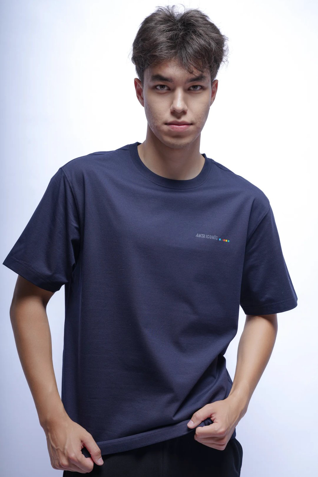 Футболка Anta 852538114-2 темно-синие XL 52-54 купить,NaN