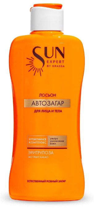 KRASSA Sun Expert Автозагар лосьон для тела 180 мл купить,NaN