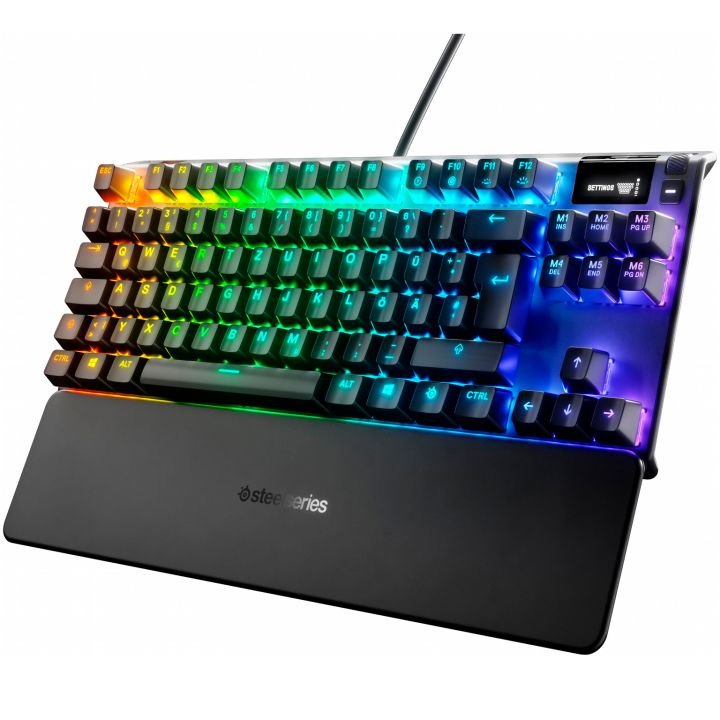 Клавиатура SteelSeries Apex 7 RGB QX2 Blue черная - ForteMarket Клавиатура SteelSeries Apex 7 RGB QX2 Blue черная купить,0