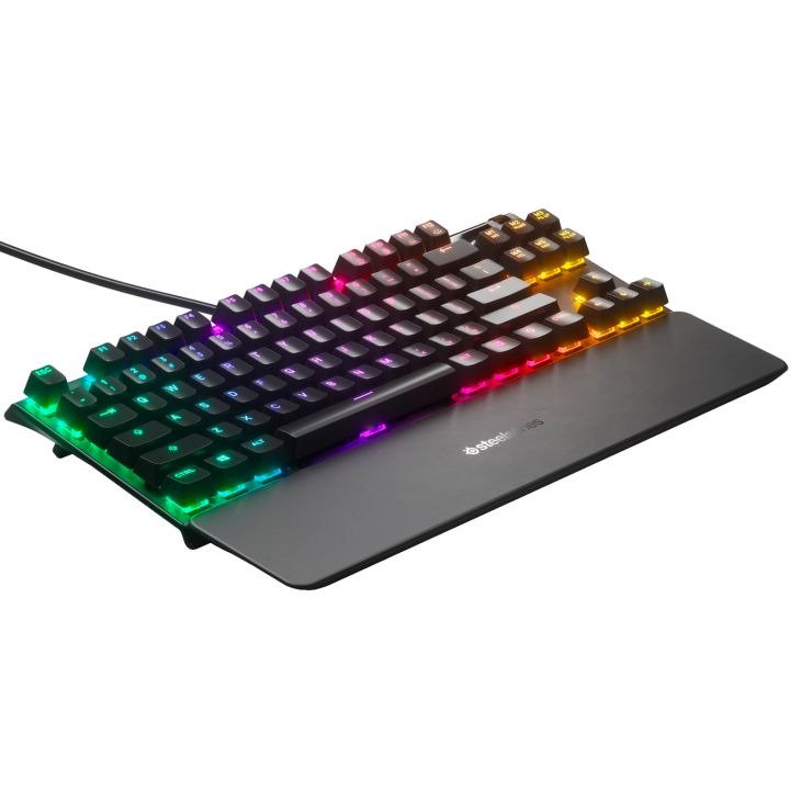 Клавиатура SteelSeries Apex 7 RGB QX2 Blue черная - ForteMarket Клавиатура SteelSeries Apex 7 RGB QX2 Blue черная купить,0
