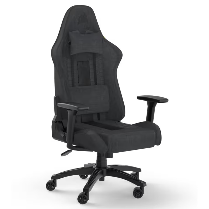 Кресло игровое Corsair TC100 Relaxed Fabric черно-серое купить,NaN