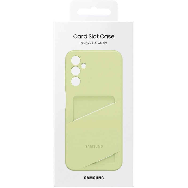 Чехол Samsung для Samsung Galaxy A14 Card Slot Cover EF-OA146TGEGRU салатовый купить,NaN