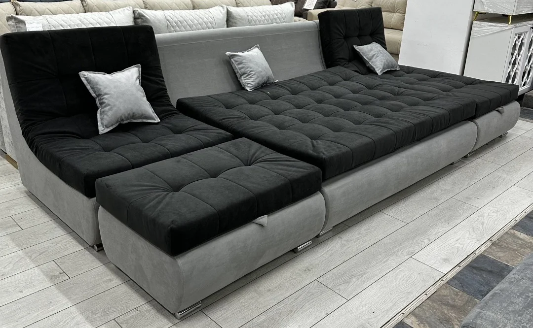 Комплект мягкой мебели в гостиную Mebel Akbope Puma Dovanoff серый/темно-серый - ForteMarket Комплект мягкой мебели в гостиную Mebel Akbope Puma Dovanoff серый/темно-серый купить,700000