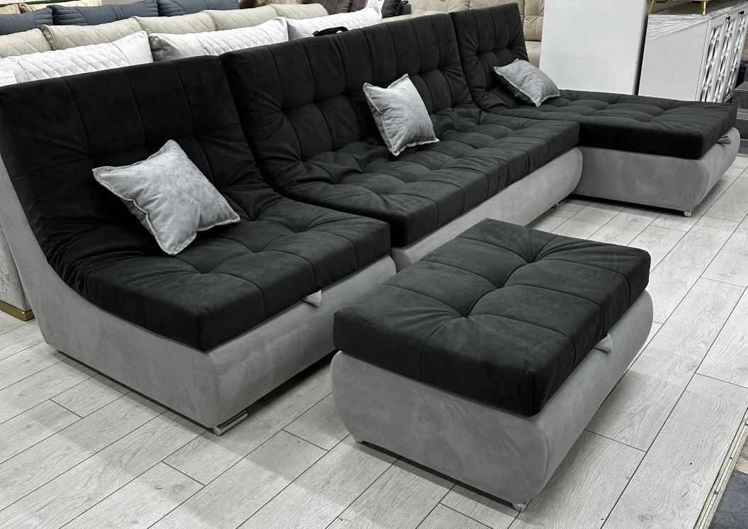 Комплект мягкой мебели в гостиную Mebel Akbope Puma Dovanoff серый/темно-серый - ForteMarket Комплект мягкой мебели в гостиную Mebel Akbope Puma Dovanoff серый/темно-серый купить,700000