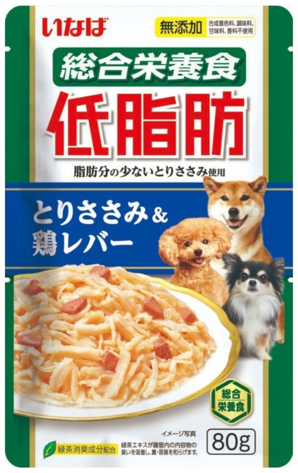 Корм INABA Teishibo Куриное филе с куриной печенью в желе 80 г 1 шт