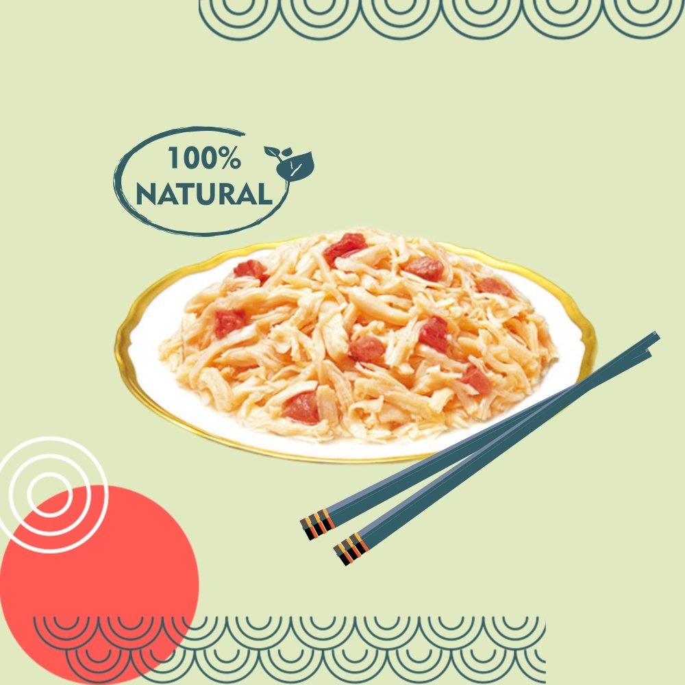 Корм INABA Teishibo Куриное филе с куриной печенью в желе 80 г 1 шт