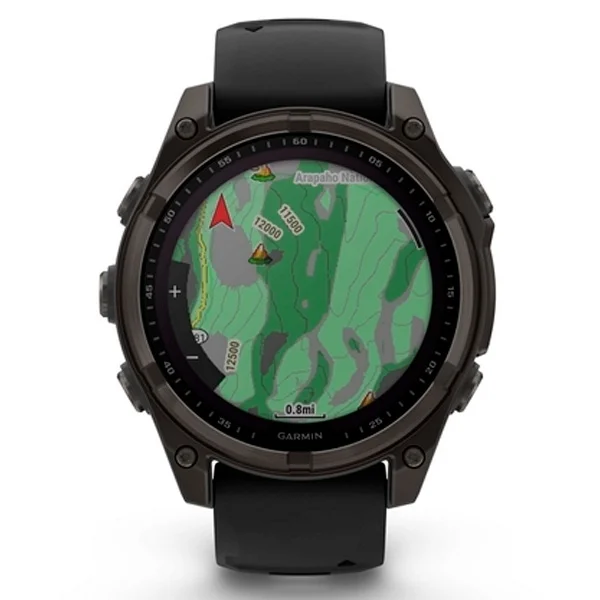 Смарт часы Garmin Fenix 8 010-02906-11 47mm Sapphire Carbon Gray DLC Titanium with Black купить,0