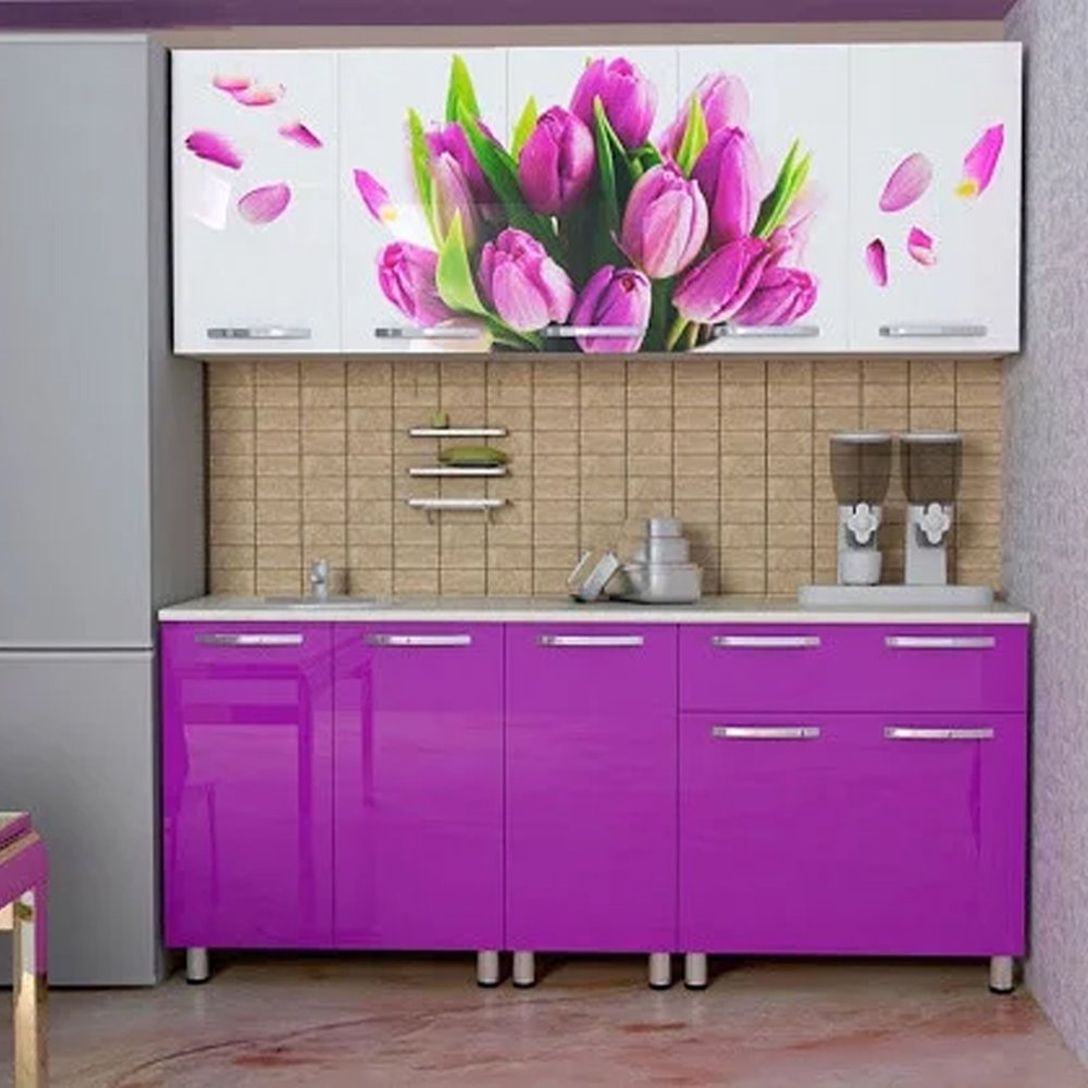 Кухонный гарнитур Lider Classic Борелли 2.60 фиолетовый купить,NaN