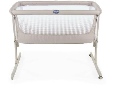 Кроватка-манеж Chicco Next2Me Air Dark Beige бежевая купить,NaN