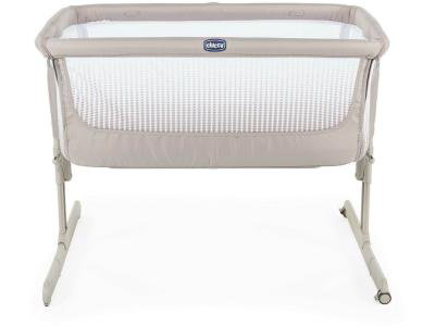 Кроватка-манеж Chicco Next2Me Air Dark Beige бежевая купить,NaN