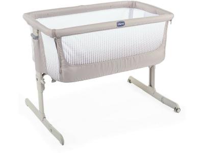 Кроватка-манеж Chicco Next2Me Air Dark Beige бежевая купить,NaN