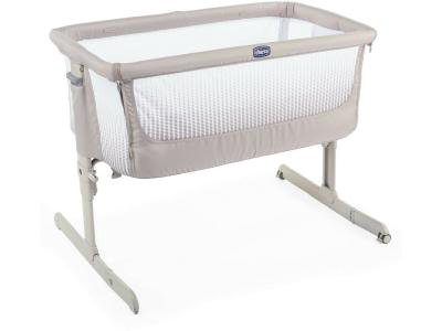 Кроватка-манеж Chicco Next2Me Air Dark Beige бежевая купить,NaN