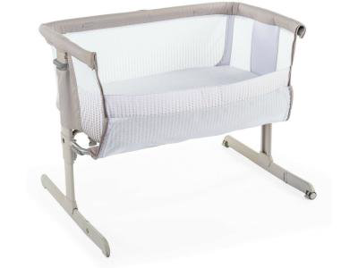 Кроватка-манеж Chicco Next2Me Air Dark Beige бежевая купить,NaN
