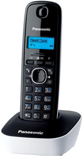Радиотелефон Panasonic KX-TG1611 RUW черный-белый купить,NaN