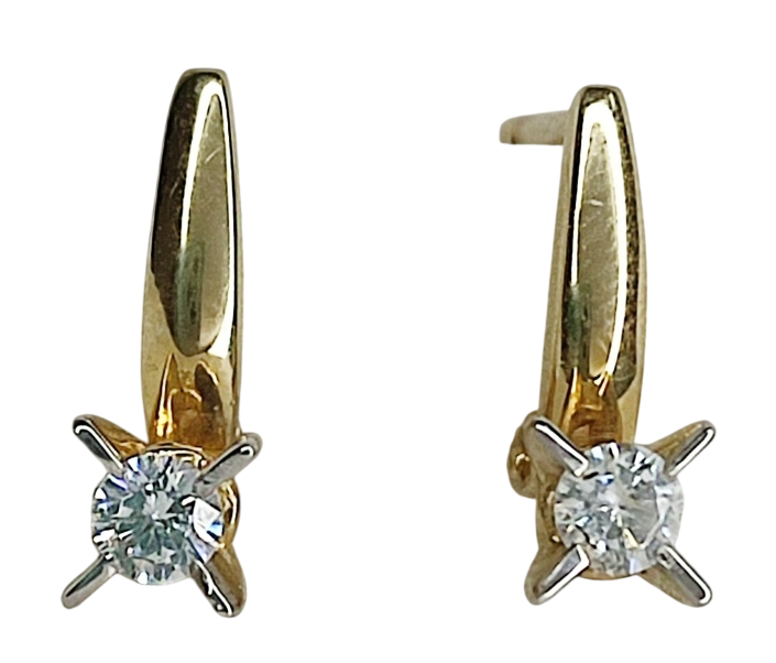 Серьги Crystal СЛ-1224 золото 3.07гр купить,NaN