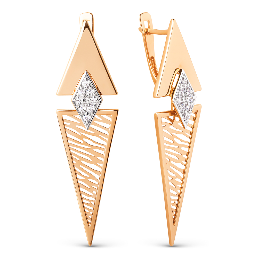 Серьги Dinastia 502872-1102 золото 3.62гр купить,289600
