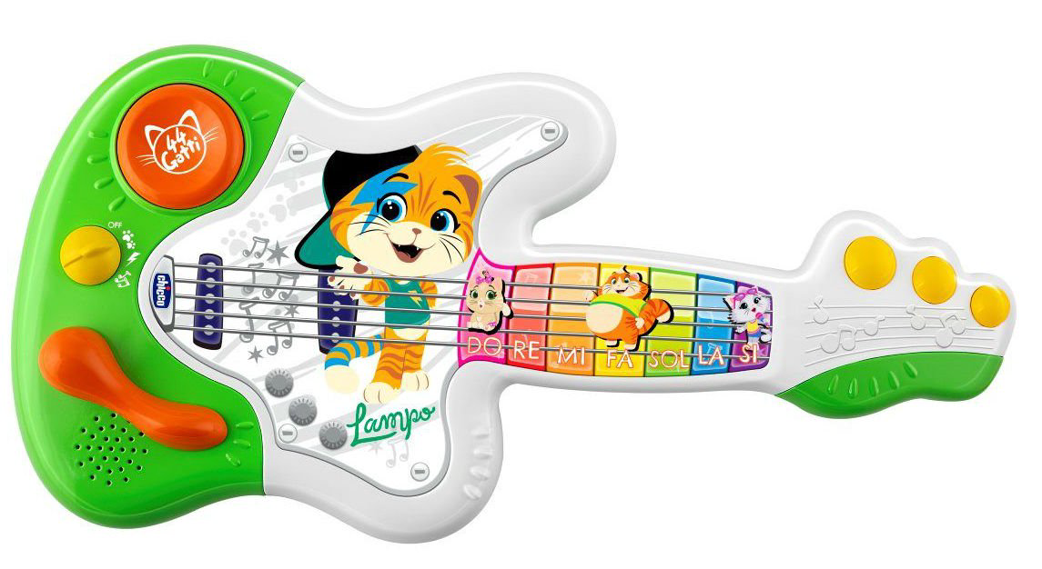 Игрушка музыкальная Chicco гитара котенка купить,NaN