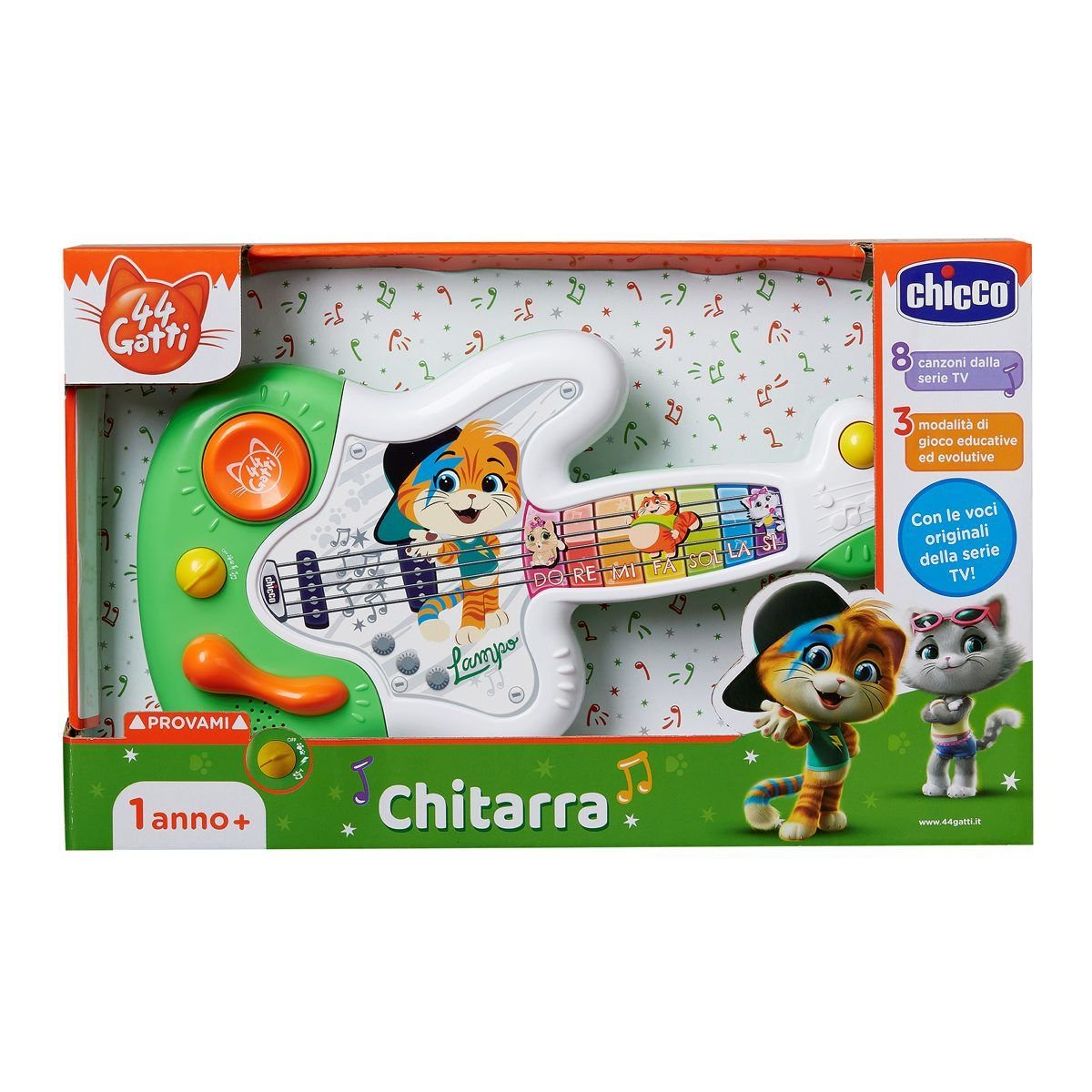 Игрушка музыкальная Chicco гитара котенка купить,NaN