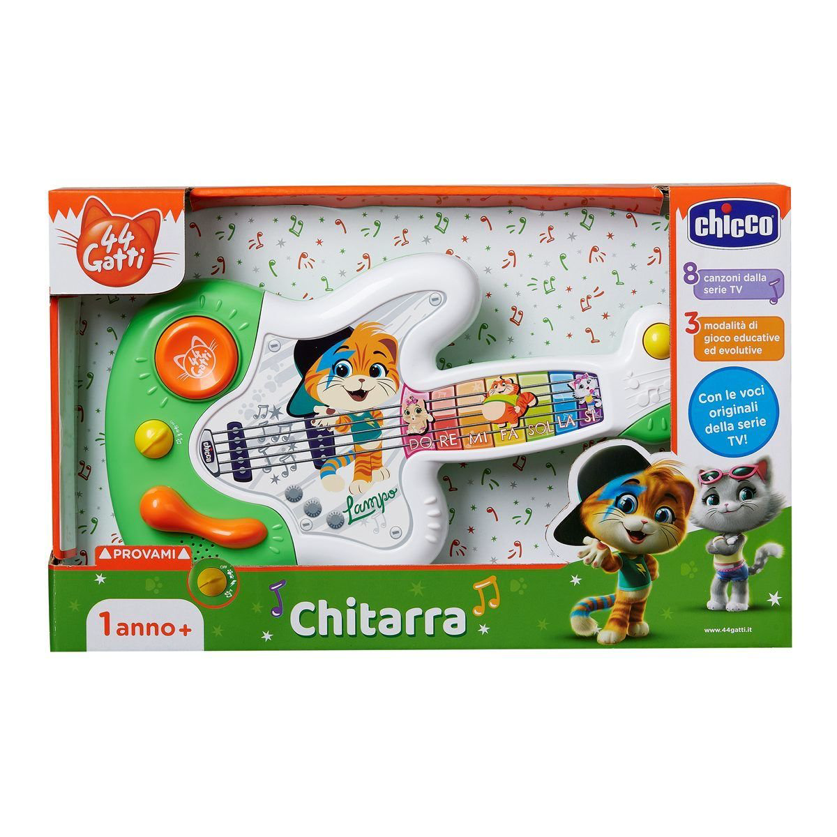 Игрушка музыкальная Chicco гитара котенка купить,NaN