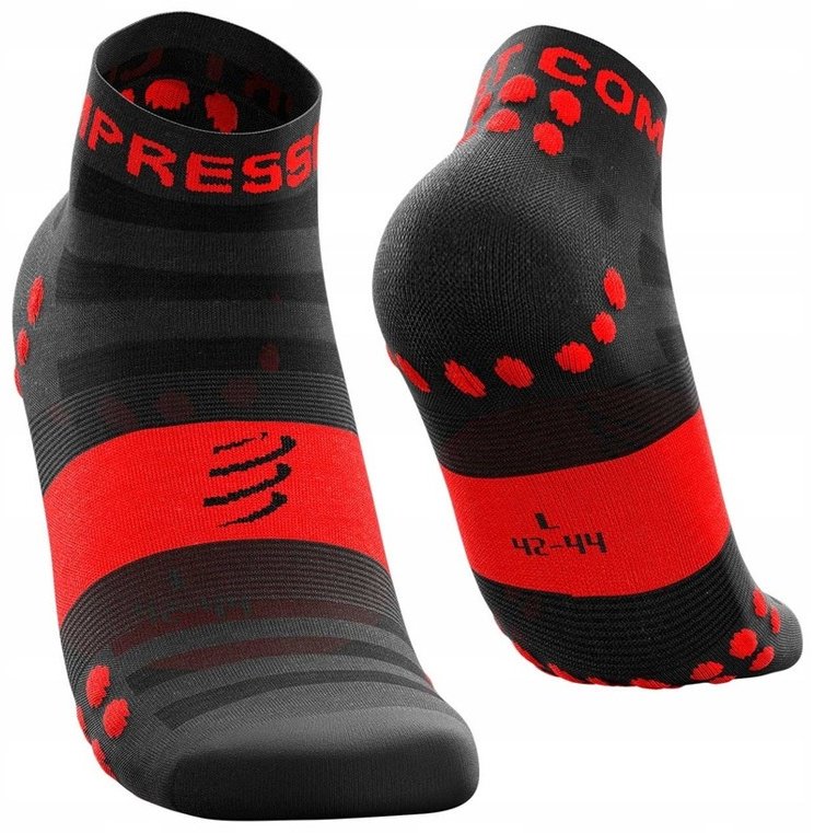 Носки Compressport 1 пара черный, красный T1 (35-38)