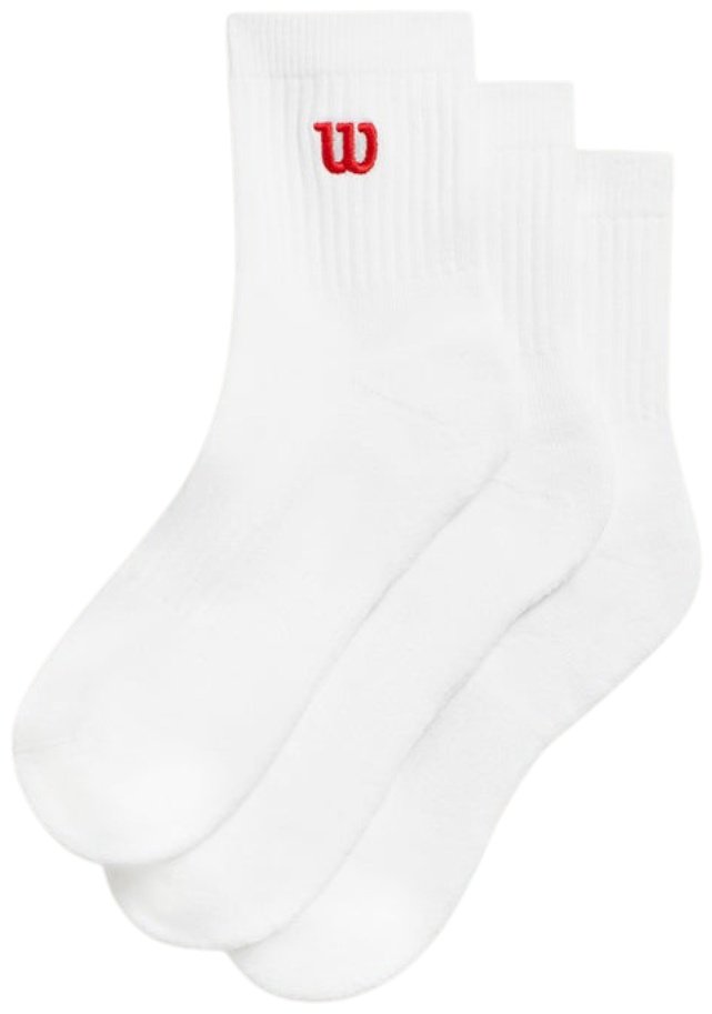 Носки Wilson 3 пары белый L купить,NaN